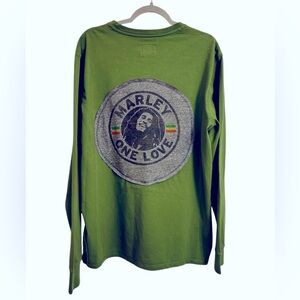 BOB MARLEY ONE LOVE graphic tee upcycled custom original ONE OF A KIND creation